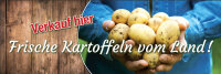 Werbeplane f&uuml;r frische Kartoffeln