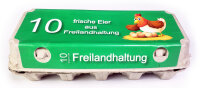 3840 Eierschachtel TOP 10 mit Freilandhaltung Etiketten