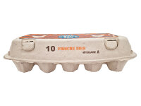 10er Eierschachtel flat TOP mit Aufdruck 10 frische Eier