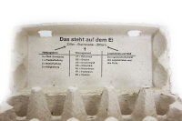 3280 x 10er Eierschachtel flat TOP mit Aufdruck 10 frische Eier aus Freilandhaltung