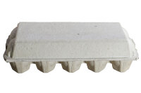 82 x 10er Eierschachtel flat TOP grau ohne Aufdruck