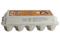 328 x 10er Eierschachtel flat TOP mit Aufdruck 10 frische...