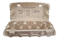 82 x 10er Eierschachtel flat TOP mit Aufdruck 10 frische Eier aus Freilandhaltung