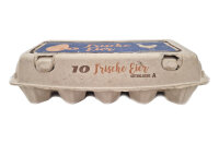 328 x 10er Eierschachtel flat TOP mit Aufdruck 10 frische...