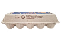328 x 10er Eierschachtel flat TOP mit Aufdruck 10 frische...