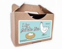 frische Eier Junghennenbox in braun Version 5