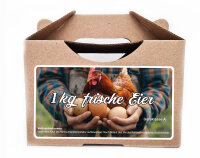 270 x frische Eier Junghennenbox in braun Version 1