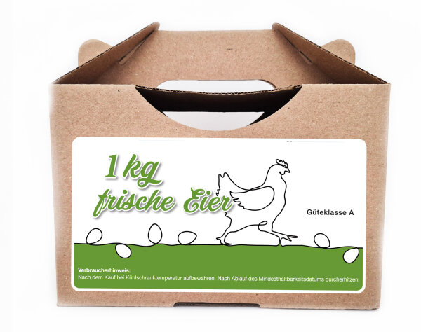 540 x frische Eier Junghennenbox in braun Version 5