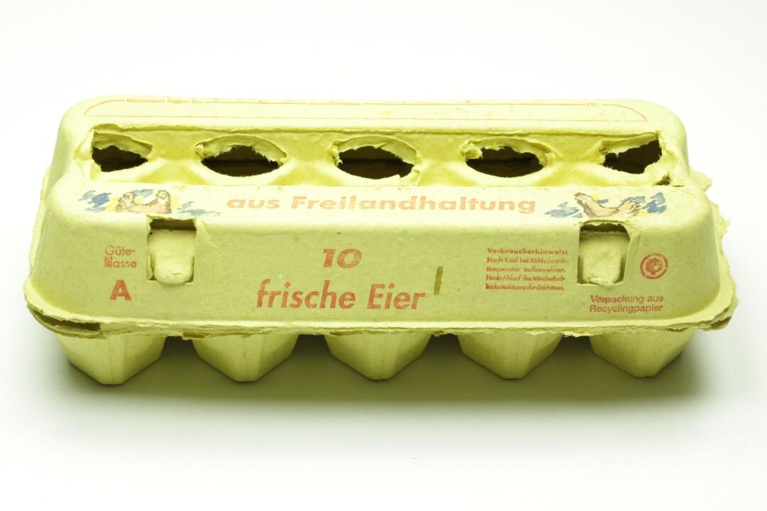 10er Eierkarton Aus Pappe - Weiß Unbedruckt Für 10 Eier (100 Stück)